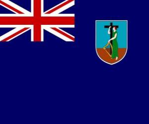 пазл Флаг Монтсеррат, британской заморской территории в Карибском море